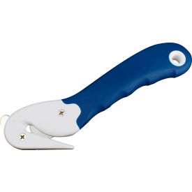 Packaging Safety Carton Opener, Hook Knife, Blue