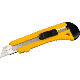 Retractable Standard Duty Snap-Off Utility Knife, Yellow