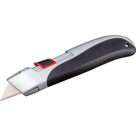 Heavy Duty Self-Retracting Safety Knife, Silver