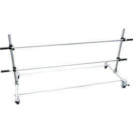 Economy Paper/Poly Tubing Floor Mount Dispenser w/ Casters For 72" Material Width