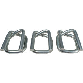 Encore Packaging Heavy Duty Galvanized Wire Buckles, 1" Strap Width, Pack of 500