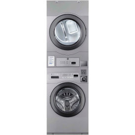 Crossover 2.0 Stacked Washer & Dryer, Gas, On Premise Laundry, 3.5/7.7 Cu.Ft. Capacity, 120V, Gray