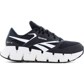 FloatZig Work Men's Athletic Shoes, Composite Toe, Size 10.5M, Black/White
