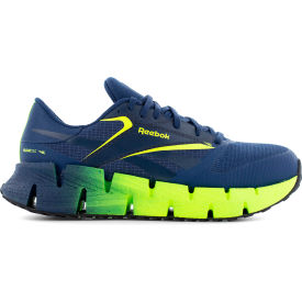 Men's Athletic Shoes, Composite Toe, Size 7W, Blue/Lime