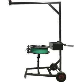Packaging Ribbon Horizontal Belly Bander with Tool Mast, 16" Core, Black