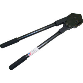 Heavy Duty Side Action Double Notch Sealer For 3/4" Strap Width, Black