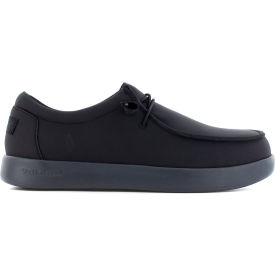 Men's Slip-On Casual Work Shoes, Composite Toe, Size 8.5W, Black