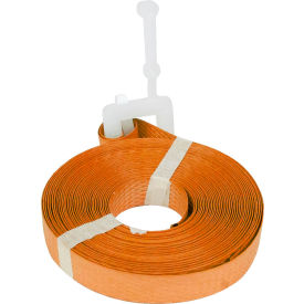 Pre-Cut Polypropylene Strapping, 1/2"W x 17'L x 0.011" Thick, Orange