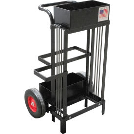 Packaging Ribbon Multi-Coil Strapping Dispenser, 16" Core, Black