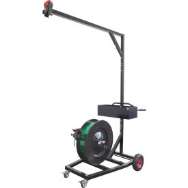 Standard Oscillated Tool Balancer Cart with Tool mast, 16" Core, Black