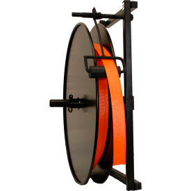 Packaging Ribbon Cord Wall Mount Unit, 3" Core, No Disk, Black