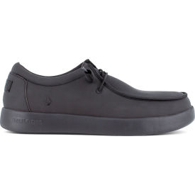 Chill Men's Slip-On Casual Work Shoes, Composite Toe, Size 8W, Black