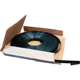 Regular Duty Punched Steel Mini Coil, 3/4"W x 300'L x 0.02" Thick, Black