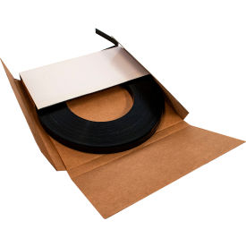 Regular Duty Steel Mini Coil, 3/4"W x 200'L x 0.02" Thick, Black