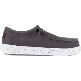 Women's Slip-On Work Shoes, Composite Toe, Size 9.5W, Dark Gray