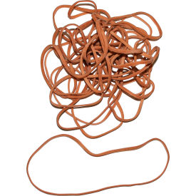 Standard Rubber Bands, Size 128, 8" x 1/8", Beige, 160 Bands/1 lb. Pack