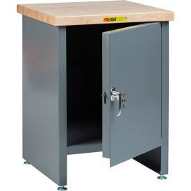 Stationary Compact Work Center Cabinet, 24"W x 24"D, Gray