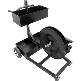 Standard Oscillated Mobile Strapping Truck, 16" Core, Black