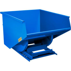 Heavy Duty Steel Self Dumping Forklift Hopper, 2 Cu. Yd., 7000 lb. Capacity, Blue