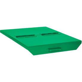 Hinged Lid For 1/4 Cu. Yd. Self Dumping Hopper, Green