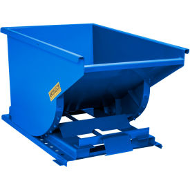 Steel Self Dumping Forklift Hopper with Bump Release, 2 Cu. Yd., 6000 lb. Cap., Blue