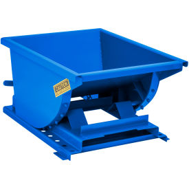 Heavy Duty Steel Self Dumping Forklift Hopper, 1/4 Cu. Yd., 6000 lb. Capacity, Blue