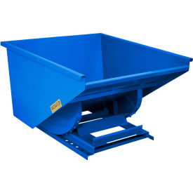 Medium Duty Self Dumping Forklift Hopper, 1-1/2 Cu. Yd., 4000 lb. Capacity, Blue