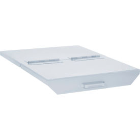 Hinged Lid For 3 Cu. Yd. Self Dumping Hopper, White