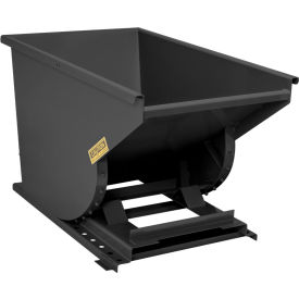 Heavy Duty Steel Self Dumping Forklift Hopper, 1 Cu. Yd., 7000 lb. Capacity, Black