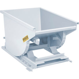 Heavy Duty Steel Self Dumping Forklift Hopper, 1/2 Cu. Yd., 7000 lb. Capacity, White