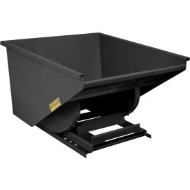 Heavy Duty Steel Self Dumping Forklift Hopper, 1-1/2 Cu. Yd., 6000 lb. Capacity, Black