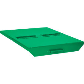 Hinged Lid For 5 Cu. Yd. Capacity Self Dumping Hopper, Green