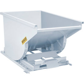 Self Dumping Forklift Hopper with Bump Release, 1/3 Cu. Yd., 6000 lb. Capacity, White