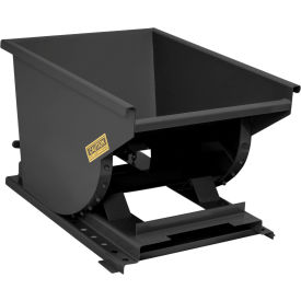 Heavy Duty Steel Self Dumping Forklift Hopper, 1/3 Cu. Yd., 7000 lb. Capacity, Black