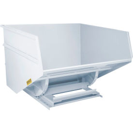 Heavy Duty Steel Self Dumping Forklift Hopper, 5 Cu. Yd., 7000 lb. Capacity, White