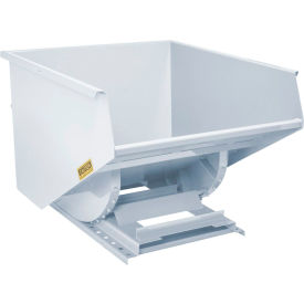 Heavy Duty Steel Self Dumping Forklift Hopper, 2 Cu. Yd., 6000 lb. Capacity, White
