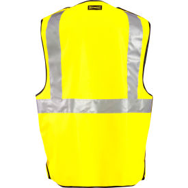 Class 2 Premium Flame Resistant 5-Point Breakaway Solid Vest, L, Yellow