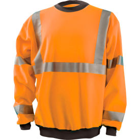 X-Back Crewneck Sweatshirt, S, Orange