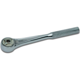 Round Head Ratchet, 3/8" Drive, 7-5/8"L, 0.64 Lb, Chrome