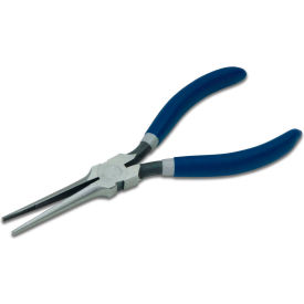 Needle Nose Plier, Plastic Dipped Handle, 7"L, Blue