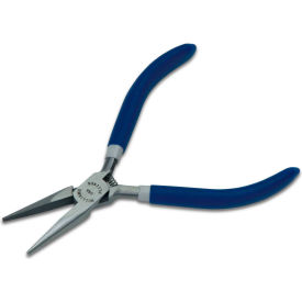 Needle Nose Plier, Plastic Dipped Handle, 4-1/2"L, Blue
