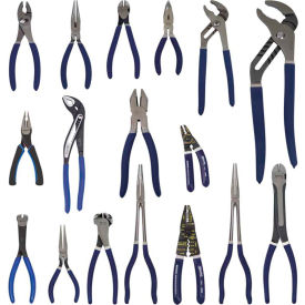 17 Piece Combination Plier Set with Double Dipped Plastic Handle