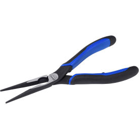 Snipe Nose Plier, Comfort Grip Handle, 6-1/4"L, Blue/Black