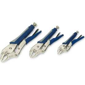 3 Piece Locking Curved Jaw Pliers Set