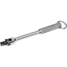 Flex Handle with Safety Ring, 3/8" Drive, 8-9/16"L, Chrome