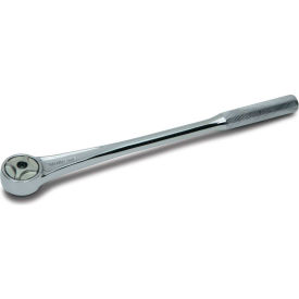 Round Head Ratchet, 3/8" Drive, 10-1/2"L, Chrome