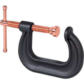 Drop Forged C-Clamp, Copper Screw, 3" Opening, 2-3/8" Throat Depth