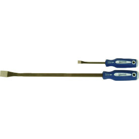 2 Piece Curved Comfort Grip Pry Bar Set, 8" & 18"L