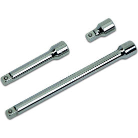 1/2" Drive 3 Piece Extension Set, 2", 5", 10"L, Chrome