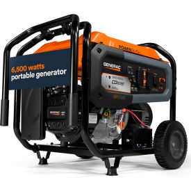 Portable Generator w/COSENSE, Gasoline, 6500 Rated Watts